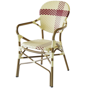 Bistro francés al aire libre muebles de jardín de ratán de bambú mira tejido de mimbre de ratán sillas - Product Image 1