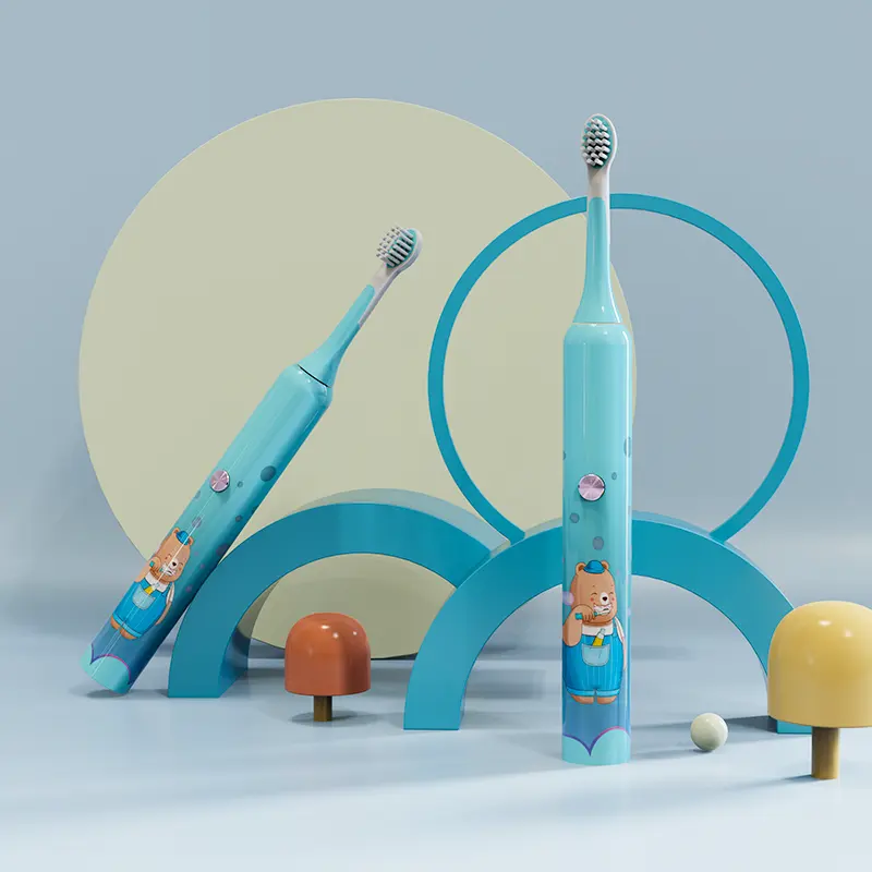 Nouvelle brosse à dents sonique rechargeable automatique pour enfants brosse à dents électrique intelligente pour enfants avec charge sans fil bébés utilisation de voyage