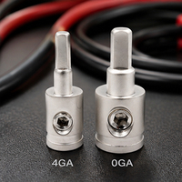 Connecteur d'amplificateur audio de voiture en cuivre plaqué or, type banane RT11