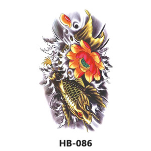 Realista Koi Flor <span class=keywords><strong>de</strong></span> pez temporal media <span class=keywords><strong>manga</strong></span> tatuaje grande adulto cuerpo arte maquillaje <span class=keywords><strong>en</strong></span> <span class=keywords><strong>brazo</strong></span> pecho Material <span class=keywords><strong>de</strong></span> papel <span class=keywords><strong>para</strong></span> Mujeres Hombres - Product Image 3