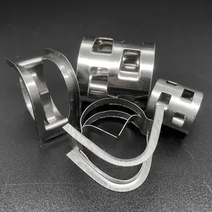 High Quality 76mm SS304 SS316L Steel Metal Intalox Saddle Ring For Tower Packing