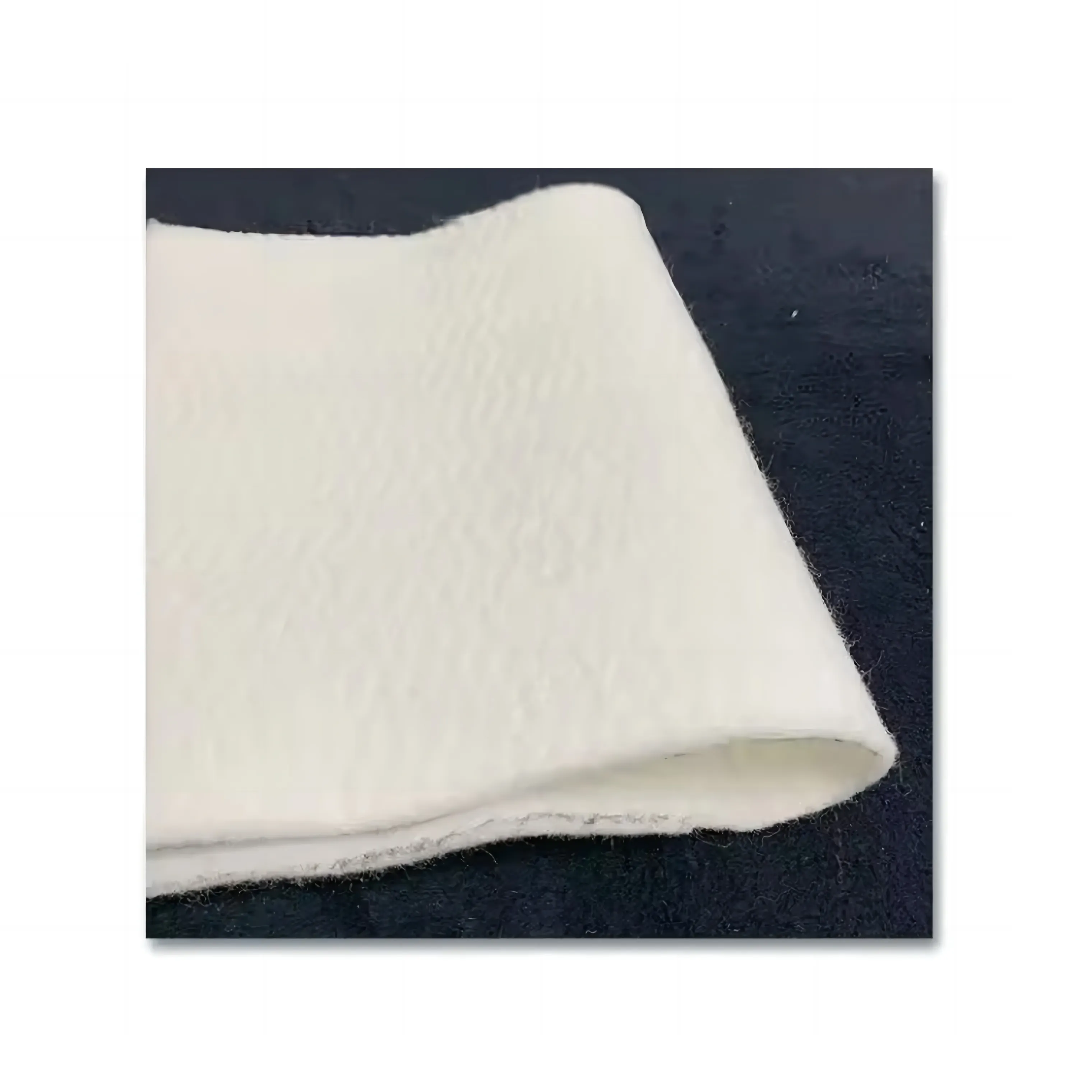 Sıcak satış Polyester iğne yumruk keçe dokunmamış kumaş rulo yatak kuru temizleme basın pedleri için keçe