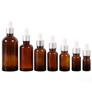 Frasco Gotero de Ámbar de 5-100ml, Botella con Gotero de Aluminio y Plástico, Frasco de Vidrio Ámbar para Aceite Esencial con Pipeta de Vidrio - Product Image 2