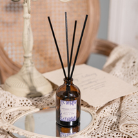 Conception personnalisée de lavande diffuseur d'emballage d'air de chambre fraîche de luxe de fantaisie bouteilles boîte diffuseur de roseau