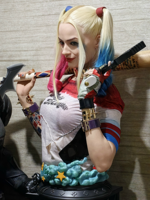 Statue Buste Harley Quinn en Résine 77 cm, Peinte à la Main, Figurine Suicide Squad, Sculpture Demi-Corps, Article de Collection, Décoration d'Intérieur - Vente Flash