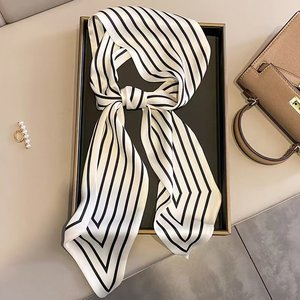 Pañuelos Largos de Poliéster Transpirables y Elegantes para Mujer, Diademas de Lujo con Estampado de Personajes, Lazos de Verano - Product Image 2