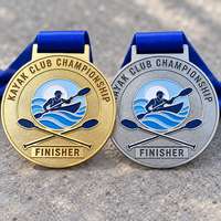 Médaille de course SUP personnalisée en forme de bouclier, récompense de finisseur pour la planche à pagaie, cadeau pour le championnat de sports nautiques
