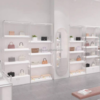 Présentoir Métallique pour Sacs à Main, Étagère de Magasin de Sacs, Support d'Exposition Commercial pour Décoration de Boutique