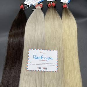 Produit tendance Cheveux!!! Prix de gros Paquets de cheveux russes crus vierges Remy de toutes les couleurs à partir de 100% cheveux crus - Product Image 5