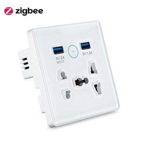 ปลั๊กไฟอัจฉริยะ LEDEAST DS-1530WN Tuya WiFi พร้อมรีโมทคอนโทรล  แบบติดผนัง  พร้อมพอร์ต USB คู่ - Product Image 3