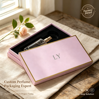 Coffret cadeau de parfum cosmétique à base d'huiles essentielles de luxe, design personnalisé, emballage rigide