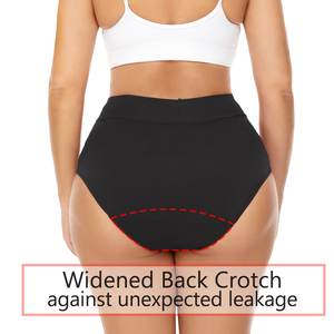 Culotte Menstruelle 4 Couches GOTS OEKO-<span class=keywords><strong>TEX</strong></span> Biodégradable Taille Haute Maillot de Bain Adulte Culotte de Règles pour la Natation - Product Image 3