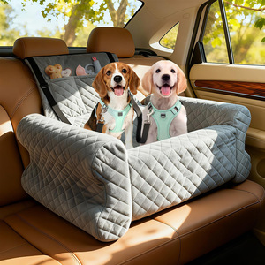 Siège <span class=keywords><strong>rehausseur</strong></span> pour chien lavable pour <span class=keywords><strong>voiture</strong></span> |   Lit de voyage pour animaux de compagnie avec harnais de sécurité |   Siège de <span class=keywords><strong>voiture</strong></span> multifonctionnel pour animaux de compagnie, pour la <span class=keywords><strong>voiture</strong></span>, la maison et l'extérieur - Product Image 2