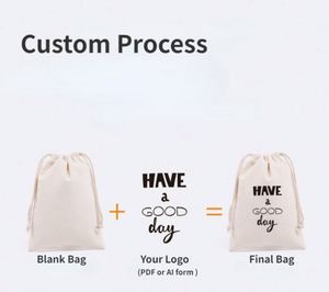 Custom logo Personalized Colorful Soft Fabric Calico <b>Canvas</b> Cotton Natural <b>Drawstring</b> Dust <b>Bags</b> with Double Strings - Product Image 3