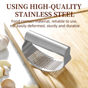 Espremedor de Alho Manual de Aço Inoxidável de Alta Qualidade - Ferramenta de Cozinha Portátil e Ecológica - Product Image 3