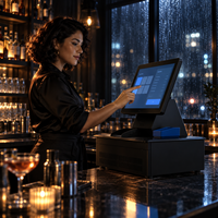 Nouveauté - Terminal POS tout-en-un Windows - Écran tactile capacitif HD 15,6'' - Caisse enregistreuse intelligente - Intel I3/I5/I7 - Wi-Fi 6 - Bluetooth