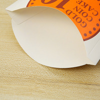 Boîte de papier gaufré pièce commerciale porte-papier gaufré pain pièce de monnaie personnalisé emballage jetable pliable tasse en papier de qualité alimentaire