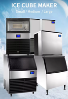 Machine à glaçons commerciale à haute efficacité directe d'usine électrique avec forme de glace carrée rapide de compresseur pour les hôtels de ménages