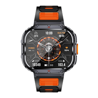 Nouvelle Arrivée Montre Connectée de Sport en Plein Air pour Hommes Écran HD 2.0 Pouces 320x385 Appel Bluetooth Suivi du Sommeil Silicone HW011