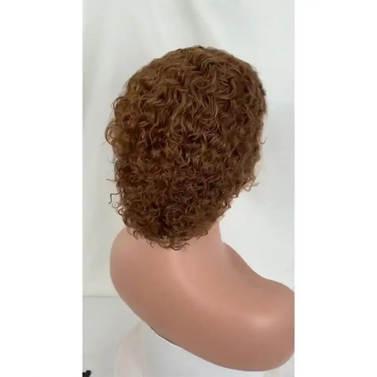 Reddish Brown Color Body Wave Hd Lace Front Wigs Human Hair, Curly Wigs Hd Lace Frontal Copper Red Colored Wig