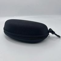 Grande mallette de rangement pour lunettes à fermeture éclair EVA de haute qualité étui rigide étanche pour lunettes de soleil avec logo en relief
