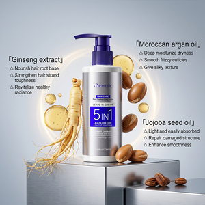 KORMESIC Marca Privada 200ml 5 en 1 Crema de Tratamiento Capilar Sin Enjuague Anticaspa Hidratante Nutritiva Acondicionador para el Crecimiento del Cabello - Product Image 4
