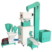 Fraiseuse automatique de riz blanc de riz brun 200 kg/h Machine commerciale monophasée de décorticage de riz