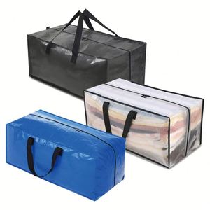 Extra Large PP Woven Canvas Duffel <b>Bag</b> Large Capacity Moving House Storage and Travel <b>Bag</b> for Living Room Use - Product Image 2