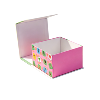 Caja de Regalo Magnética Rosa Ecológica con Impresión de Dibujos Animados Personalizada para Pequeñas Marcas Infantiles