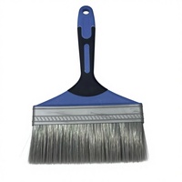 Pinceau plat breveté à fixation par filetage pour peinture, usage industriel et DIY, couleurs personnalisées, options multi-tailles, tête amovible, manche ergonomique