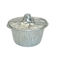 Professionell Angepasste Einweg-Aluminiumfolie-Dampfschale in Voller Größe mit Deckel Mini-Topf für Partys oder Catering