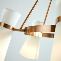 Lampe suspendue en cuivre et verre XZ Modern Lighting pour salle à manger, îlot de cuisine, noir or, lustre LED, luminaire de plafond