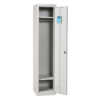 Casier en acier à une porte avec fentes de ventilation, verrouillable, durable, design contemporain, montage facile pour hôtels et hôpitaux