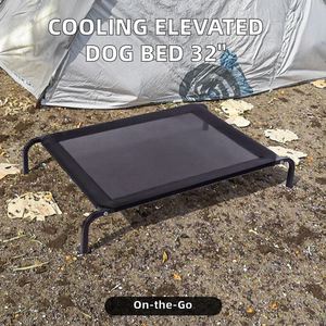 Cama de Lujo Rectangular y Portátil para Perros Grandes, con Malla Refrigerante, Resistente a Mordeduras, Transpirable, para Interiores/Exteriores, Verano/Invierno - Product Image 4