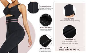 HEXIN Custom Plus Size Leggings da donna ganci regolabili vita alta Trimmer vita donna - Product Image 5