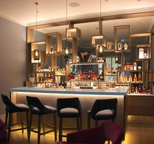 Meuble de <span class=keywords><strong>comptoir</strong></span> de <span class=keywords><strong>bar</strong></span> lumineux design de café commercial <span class=keywords><strong>comptoir</strong></span> de <span class=keywords><strong>bar</strong></span> <span class=keywords><strong>professionnel</strong></span> en pierre de marbre - Product Image 4