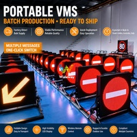 Panneau d'affichage à messages variables (VMS) hydraulique pliable Wideway, écran d'affichage de signalisation routière monté sur véhicule pour camions, certifié CE