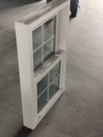 Fenêtre à double battant en PVC sur mesure, verre trempé enduit, certifiée Energy Star, insonorisée, pour remplacement extérieur de maison