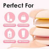 Triangle professionnel guimauve coussin d'air maquillage bouffée sans latex fond de teint correcteur poudre mélangeur cosmétique éponge visage
