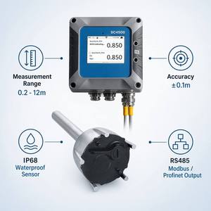 SONATAX+SC4500 – Sonde numérique à ultrasons pour la mesure du niveau et de l'interface des boues avec nettoyage automatique, plage de température 0-50°C - Product Image 4