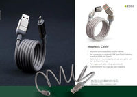 Kabel Data Pengisian Daya USB Type C Cepat 4 in 1 dengan Organizer Magnetik Nylon 100W yang Tahan Lama