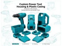 Boîtier personnalisé pour outils électriques et enceintes en plastique pour perceuse électrique, meuleuse, machine de découpe et outils de jardin