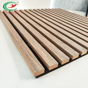 Eco Friendly Oak Woodupp Polyester Acustic Wall Panel Soundproof Natural Oak Acoustic Slat Panel Oak Wood Wall Panels