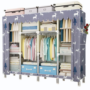 Cloth Fabric Wardrobe Storage Cabinet Portable Closet Bedroom Furniture storage rack wardrobe