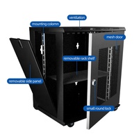 Armoire réseau SYNSTRO, rack de serveur 6U 9U 12U 15U, montage mural, 19 pouces, centre de données métallique avec porte en verre, en stock