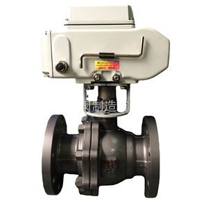 Vanne à bille en plastique à régulation électrique pour l'eau et l'huile, sortie de signal 4-20 mA/0-5 V/0-10 V, personnalisable, prise en charge OEM - Product Image 1