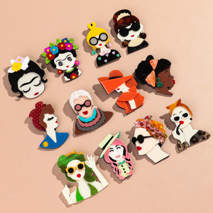 おしゃれで安い！ キャラクターデザイン 複数イメージ 高品質 レディース アクリルブローチ - Product Image 2
