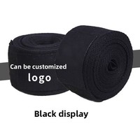 Bandages de boxe élastiques en coton avec logo personnalisé pour MMA, Muay Thai, Sanda – Sangles de soutien pour poignets