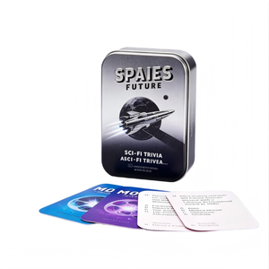 <span class=keywords><strong>Jeu</strong></span> <span class=keywords><strong>de</strong></span> cartes <span class=keywords><strong>de</strong></span> <span class=keywords><strong>jeu</strong></span> en papier avec impression graphique personnalisée, populaire et économique, avec boîte en métal - Product Image 1