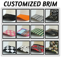 Gorra de Béisbol Bordada con Eslogan Personalizado al por Mayor, Gorra de Béisbol de Cinco Paneles de Dos Tonos con Visera de Bloques de Color para Mujer